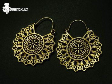 bohemian mandala earrings, boho, dreadlock jewelry, earrings for dreadheads, festival jewelry, jewelry for hippie, hip jewelry, native jewelry, indian jewelry, gypsy jewelry, goa jewelry, gypsy earrings, goa earrings